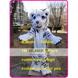 White Tiger Mascot Costume Plush Tiger