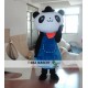 Blue Pnada Girl Mascot Costume