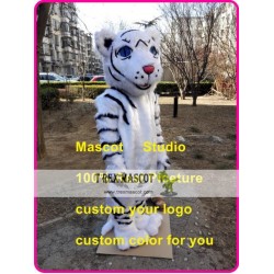 White Tiger Mascot Costume Plush Tiger