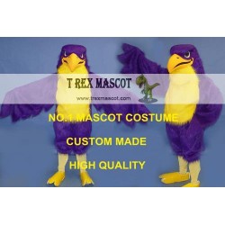 Purple Falcon Mascot Costume