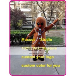 Gingerbread Mascot Costume Christmas Ginger Bread