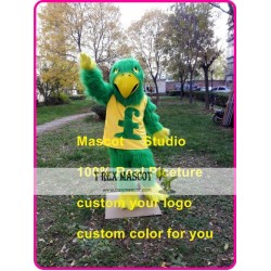 Green Falcon Mascot Costume Plush Green Hawk Eagle Mascot