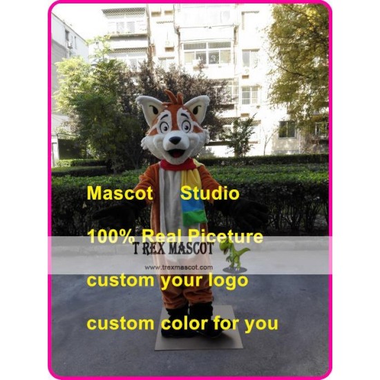 Cartoon Fox Mascot Costume