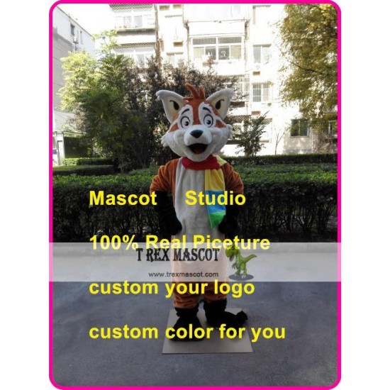 Cartoon Fox Mascot Costume