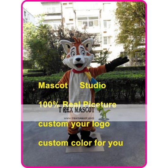 Cartoon Fox Mascot Costume