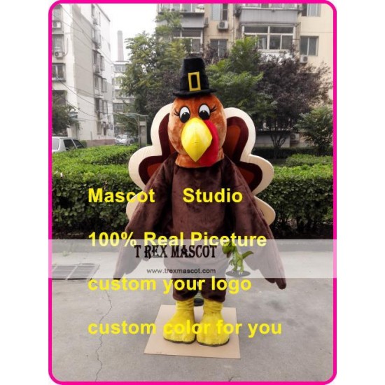 Thanksgiving Turkey Mascot Costume Plush Turkey