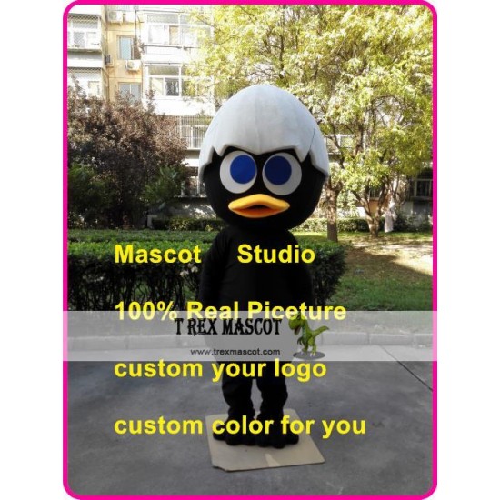 Black Chick Mascot Costume