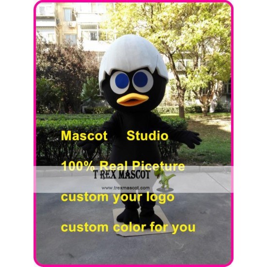 Black Chick Mascot Costume