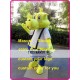 Yellow Rhino Mascot Costume