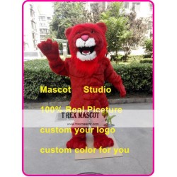 Red Lion Mascot Costume Plush Lion