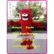 Red Lion Mascot Costume Plush Lion