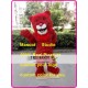 Red Lion Mascot Costume Plush Lion