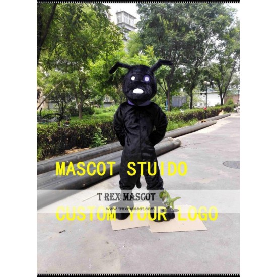 Black Dog Mascot Costume