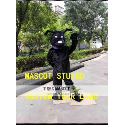 Black Dog Mascot Costume