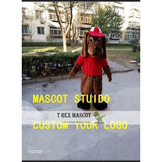 Tan Dog Mascot Costume