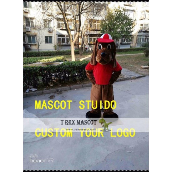 Tan Dog Mascot Costume