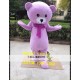 Purple Teddy Bear Mascot Costume