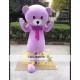 Purple Teddy Bear Mascot Costume