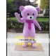 Purple Teddy Bear Mascot Costume