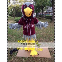 Red Falcon Mascot Costume Hawk Eagle Mascot