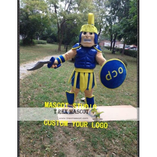 Knight Mascot Costume Spartan Trojan Costume