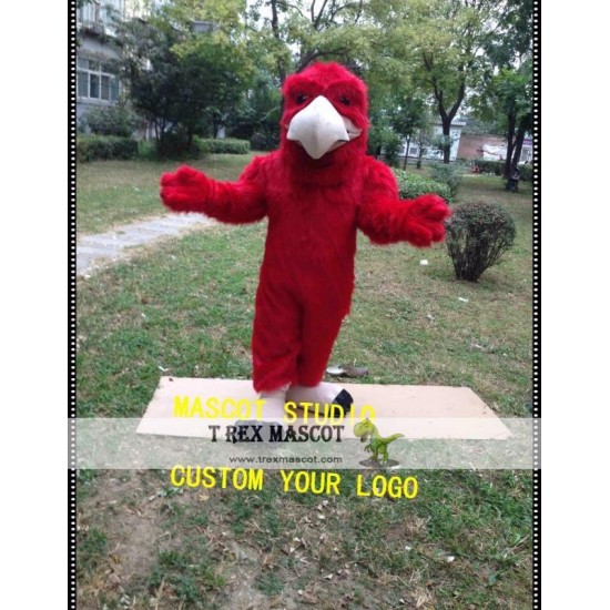 Red Eagle Mascot Costume Falcon Hawk