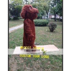 Brown Plush Dog Mascot Costume