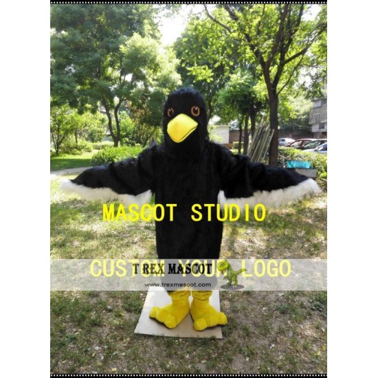 Black Raven Mascot Costume