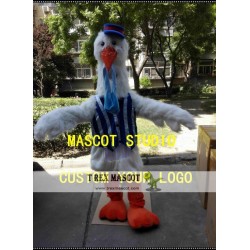 Plush Stork Mascot Costume