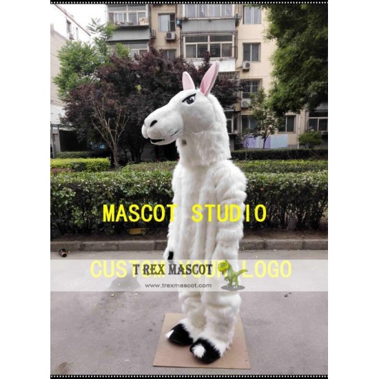 Llama Mascot Costume Cartoon Character Carnival Costume