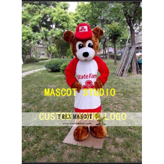 Farm Bear Mascot Costume