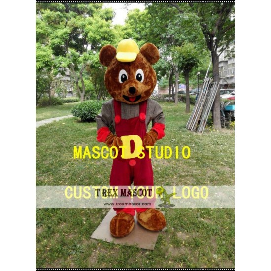 Cartoon Bear Mascot Costume