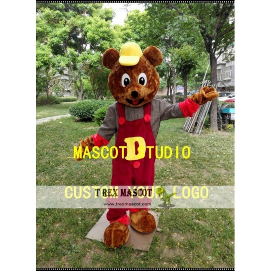 Cartoon Bear Mascot Costume