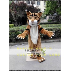 Brown Wildcat Mascot Costume Courgar Mascot