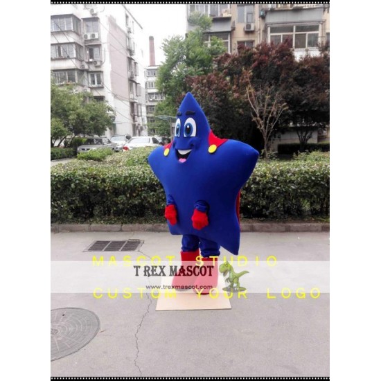 Blue Star Mascot Costume