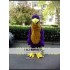 Purple Eagle Mascot Costume Hawk Falcon