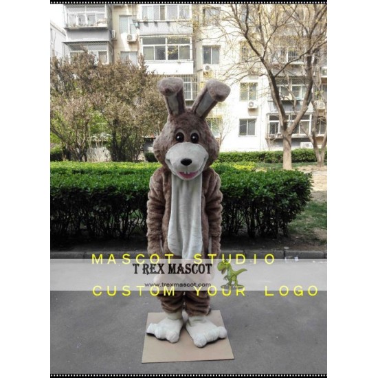 Brown Rabbit Bunny Mascot Costume