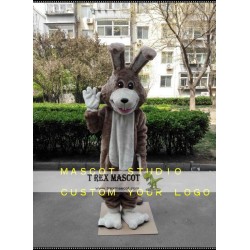 Brown Rabbit Bunny Mascot Costume