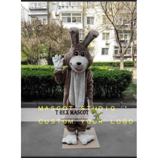 Brown Rabbit Bunny Mascot Costume