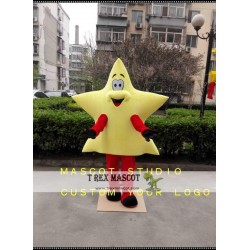 Yellow Star Superman Mascot Costume