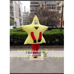 Yellow Star Superman Mascot Costume