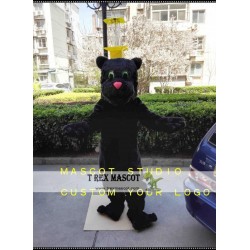 Black Panther Mascot Costume Black Wildcat