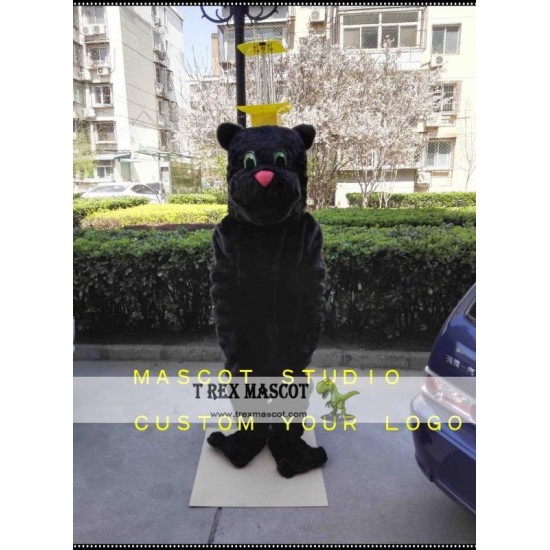 Black Panther Mascot Costume Black Wildcat