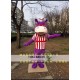 Purple Hippo Mascot Costume