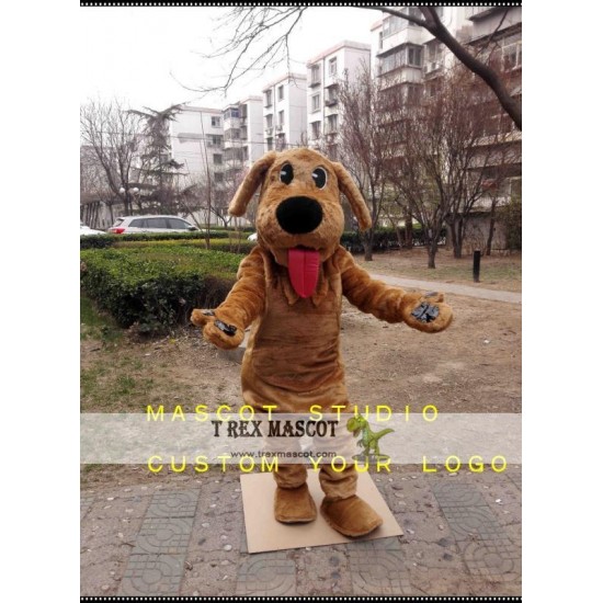 Brown Dog Mascot Costume