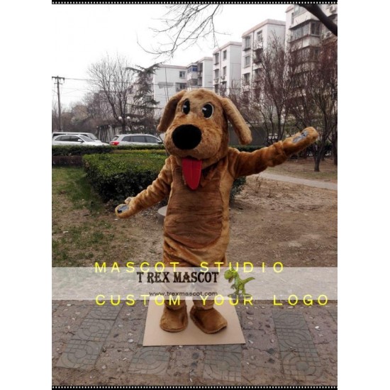 Brown Dog Mascot Costume