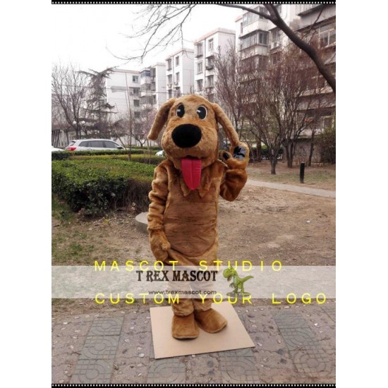 Brown Dog Mascot Costume