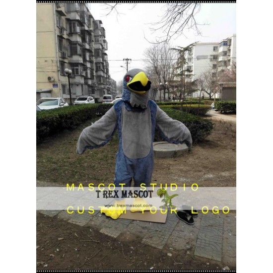 Grey Falcon Mascot Costume