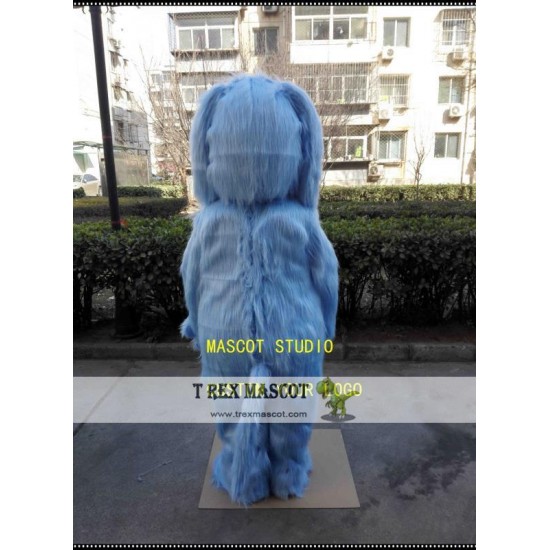 Blue Plush Dog Mascot Costume