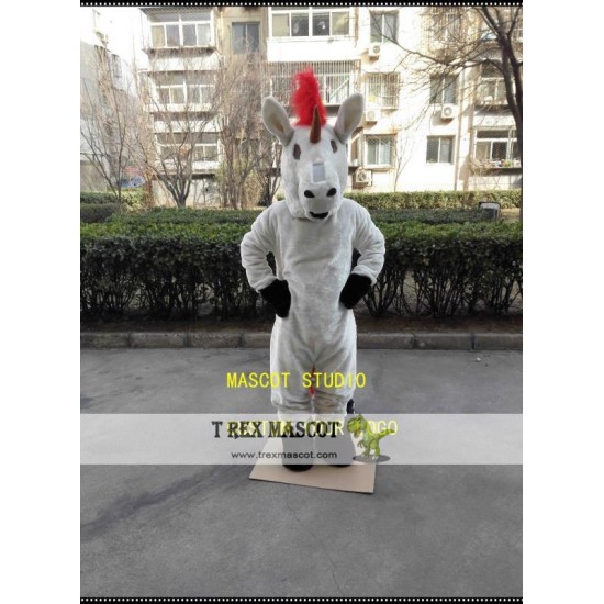 White Unicon Mascot Costume